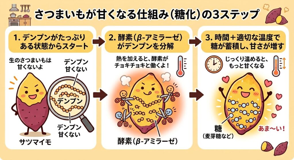 糖化のイメージ図