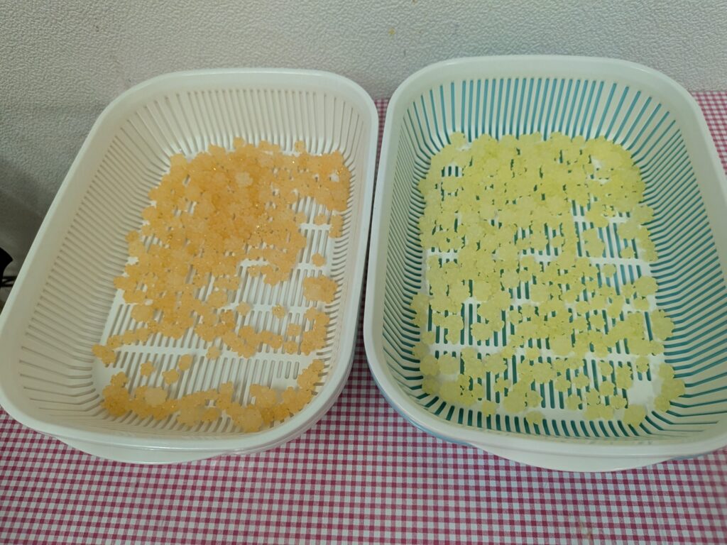 2種類の金平糖完成！