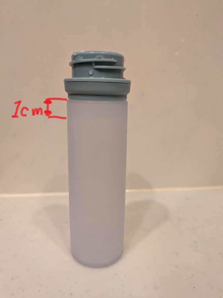 水を規定量入れる