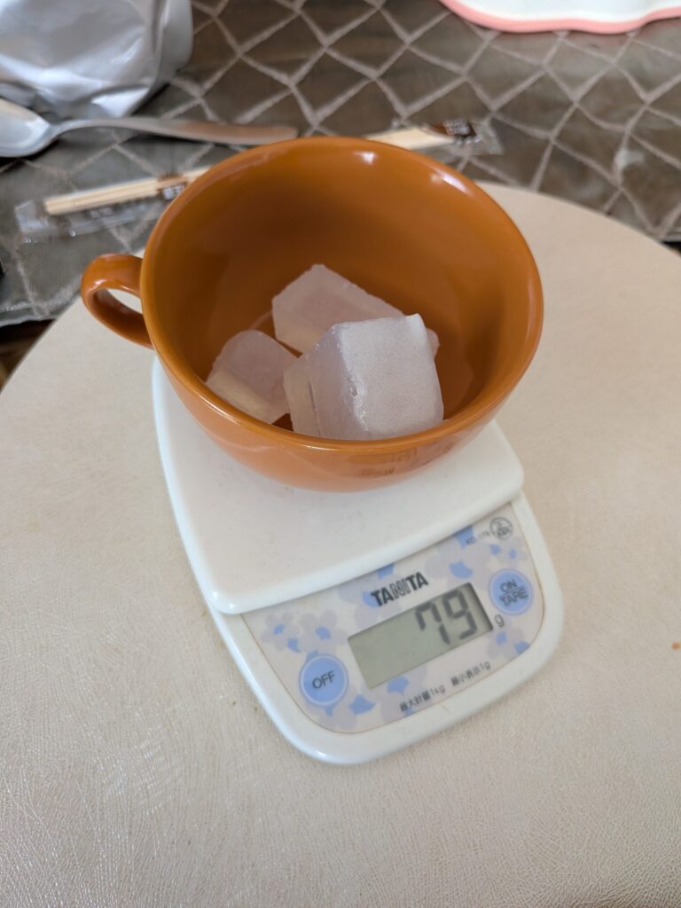 MPソープを耐熱容器に入れてレンチン